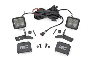 Jeep Wrangler LED Light Kit - Lower Windshield - Rough Country - 2 Jeep Wrangler LED Light Kit - Lower Windshield - Rough Country - 2
